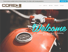 Tablet Screenshot of core3group.com